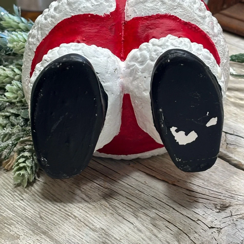Vintage 70’s Atlantic Mold Winking Santa Clause. 9”T Heavy | Christmas | Holiday
